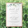 Airy Greenery Pick a Seat Unplugged Ceremony Sign