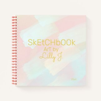 Airy Milky Pastel Brushstrokes Personal Sketchbook