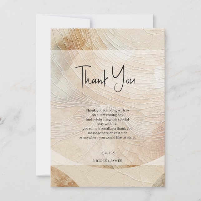 Airy Neutral Natural Elements Bohemian Boho Invitation (Front)
