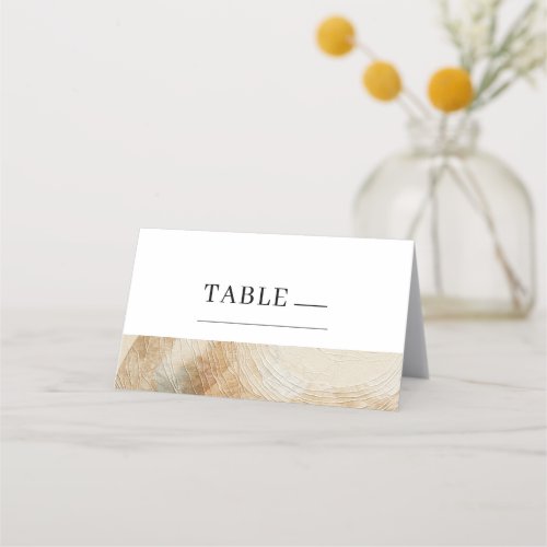 Airy Neutral Natural Elements Bohemian Boho Place Place Card