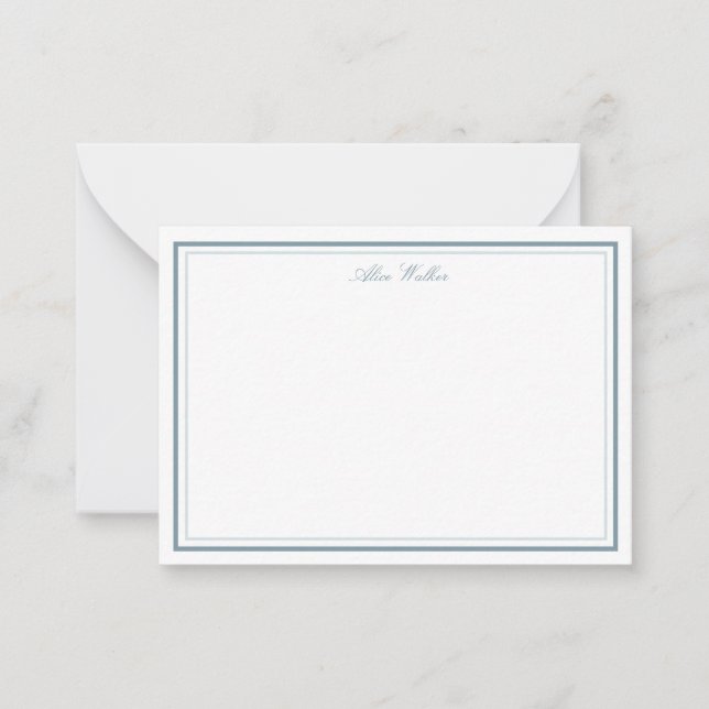 Airy Pastel Elegant Stationery Note Card (Front)