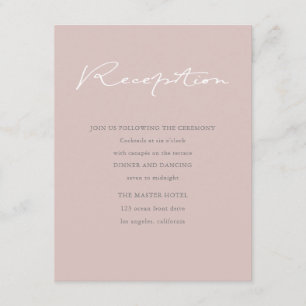Airy Pastel Reception Enclosure Card