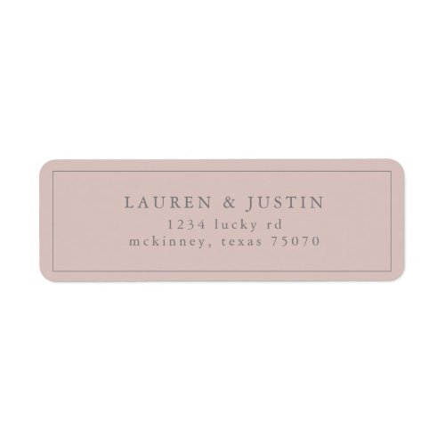 Airy Pastel  Return Address Label