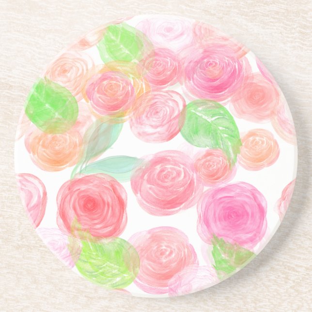 Airy Roses Coaster (Front)