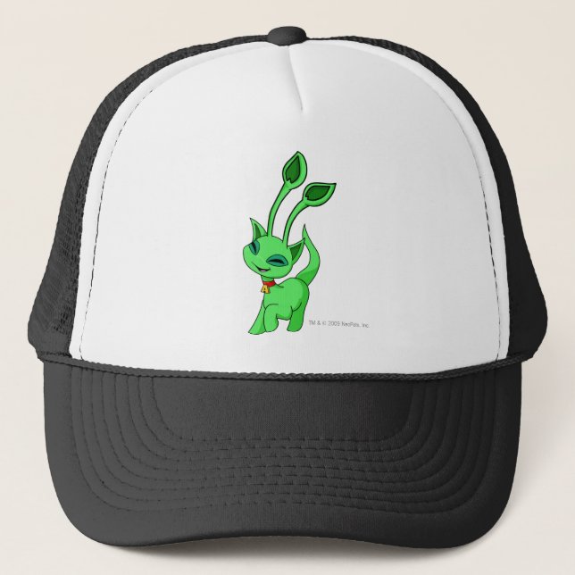 Aisha Green Trucker Hat (Front)