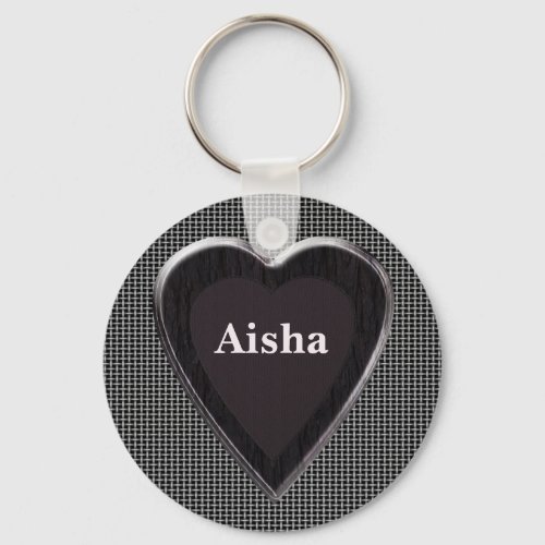 Aisha Stole My Heart Keychain by 369 My Name