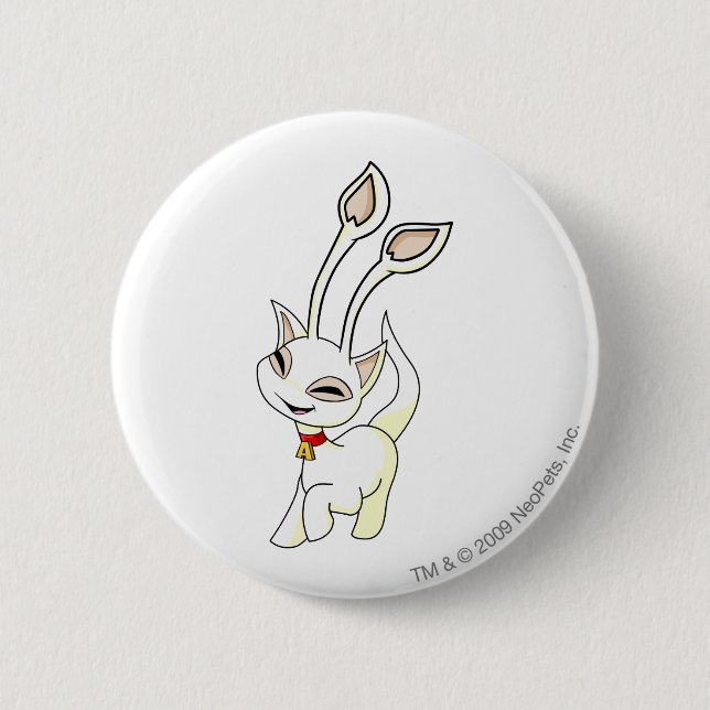 Aisha White Pinback Button (Front)