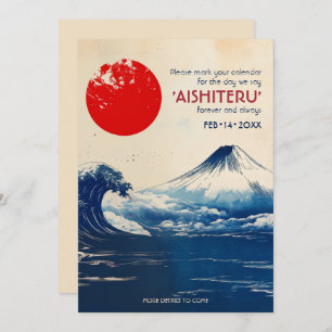 AISHITERU Japonesque Harmony with Fuji Save The Date