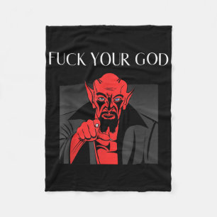 Aist Goat Satan Baphomet GIft Fleece Blanket