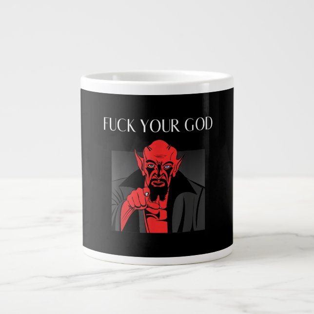 Aist Goat Satan Baphomet GIft Giant Coffee Mug (Front)