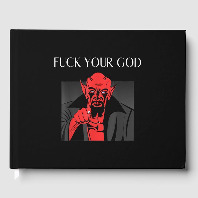 Aist Goat Satan Baphomet GIft Guest Book (Front)