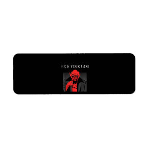 Aist Goat Satan Baphomet GIft Label