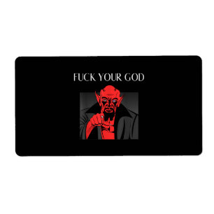 Aist Goat Satan Baphomet GIft Label