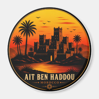 Ait Ben Haddou Morocco Vintage Travel Postcard | D Magnet