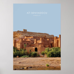 Ait Benhaddou, Morocco Travel Artwork Poster