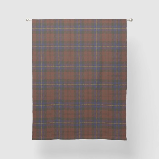 Aitken Clan Tartan Sheer Curtains (Front)