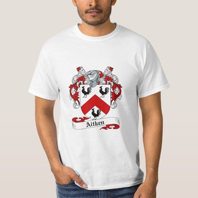 Aitken Family Crest Aitken Coat of Arms T-Shirt (Front)