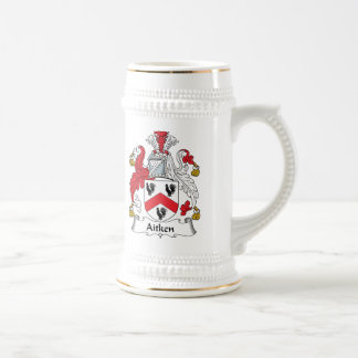 Aitken Family Crest Beer Stein
