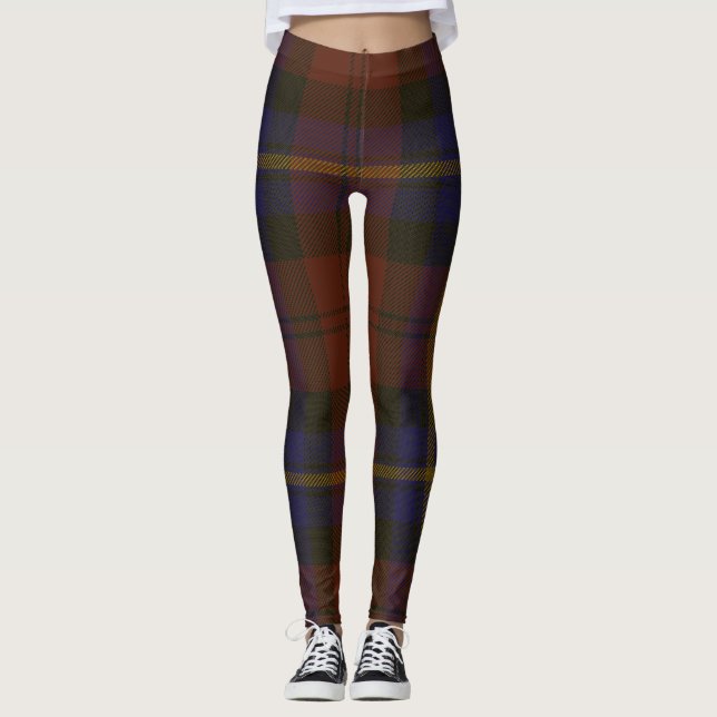 Aitken Scottish Tartan Plaid Leggings (Front)