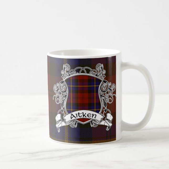 Aitken Tartan Shield Coffee Mug (Right)