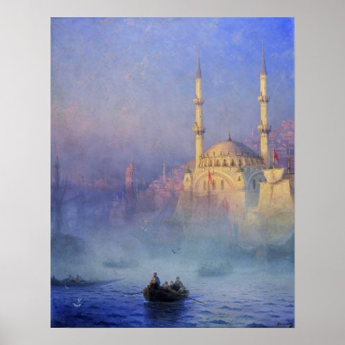 Aivazovsky _ Constantinople Mosque Poster