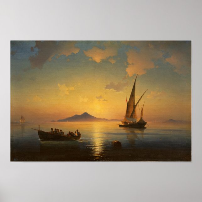Aivazovsky - Gulf Of Naples Poster (Front)