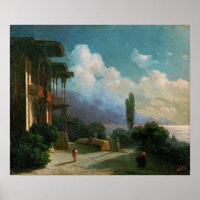 Aivazovsky - Night Near Yalta 1866 Poster (Front)