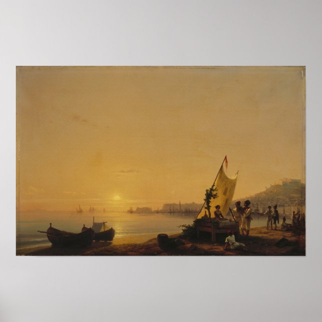 Aivazovsky - The Bay Of Naples 1900 Poster (Front)