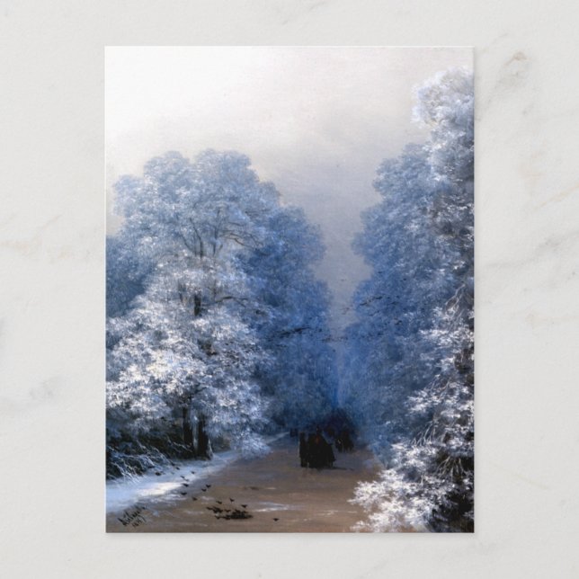 Aivazovsky - Winter Landscape Postcard (Front)