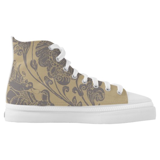 Aix galericulata style lady High-Top sneakers (Left Shoe Inside)