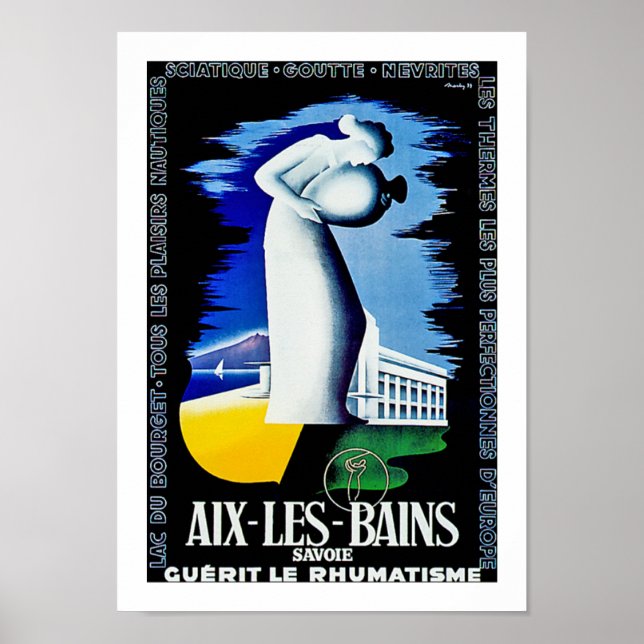 Aix Les Bains ~ Savoie Poster (Front)