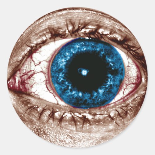 Aiy Aiy Aiy Blue Iris Sticker