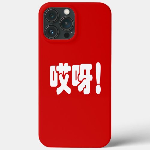 Aiya 哎呀 OMG Chinese Hanzi Language iPhone 13 Pro Max Case
