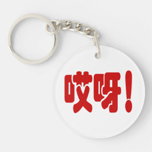 Aiya! 哎呀! OMG! Chinese Hanzi Language Keychain