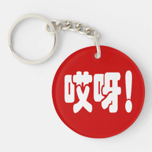 Aiya! 哎呀! OMG! Chinese Hanzi Language Keychain