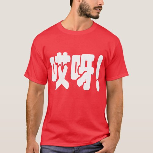 Aiya 哎呀 OMG Chinese Hanzi Language T_Shirt