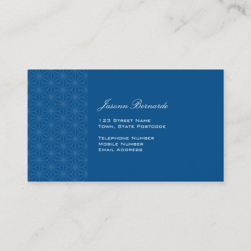 Customizable Aiyana Floral Batik Business Card 2