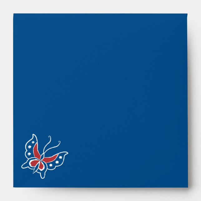 Aiyana Floral Batik Square Envelope 3 (Front)