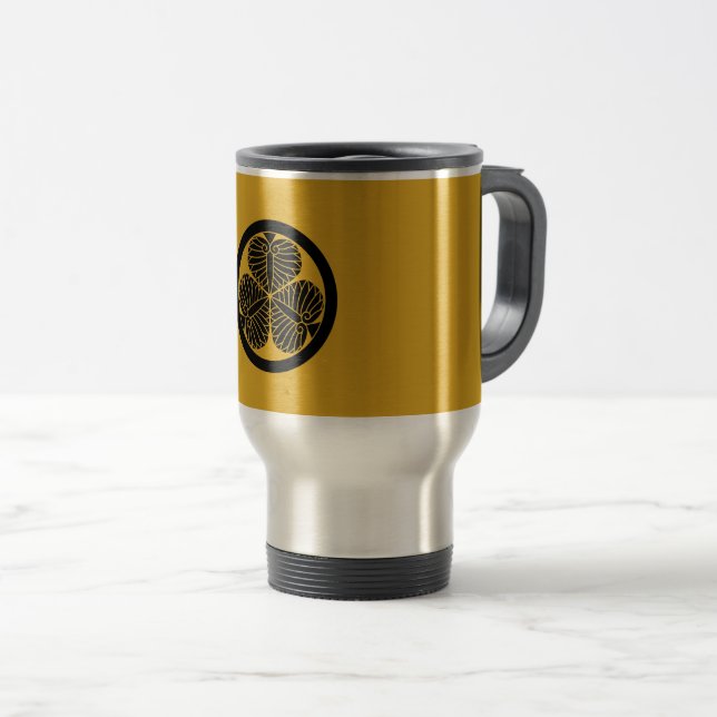 Aizu hollyhock(19) travel mug (Front Right)