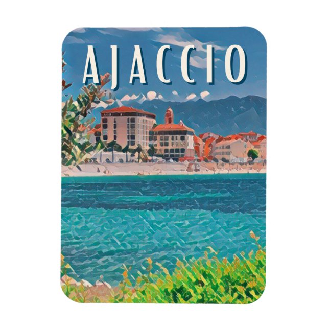 Ajaccio Photo Vintage  Magnet (Vertical)