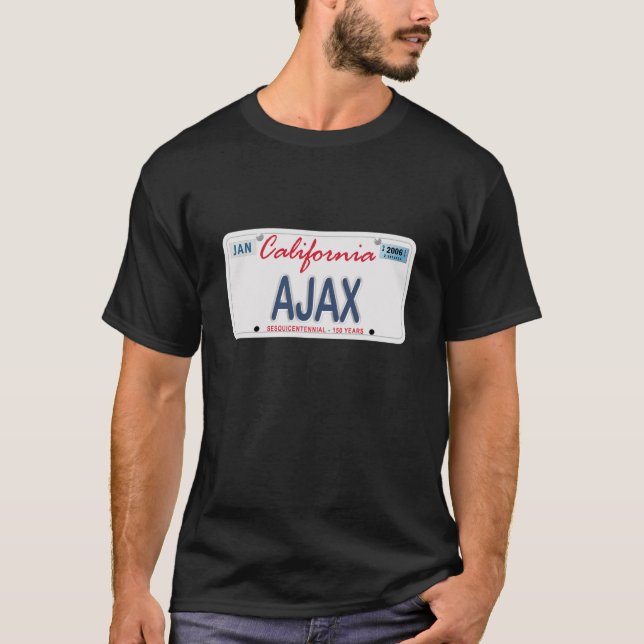 AJAX License Plate T-Shirt (Front)