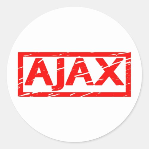 Ajax Stamp Classic Round Sticker