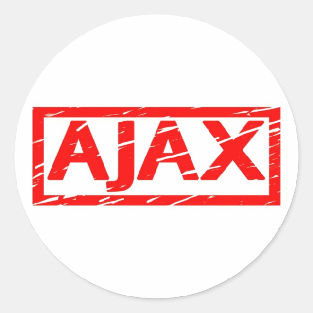 Ajax Stamp Classic Round Sticker (Front)