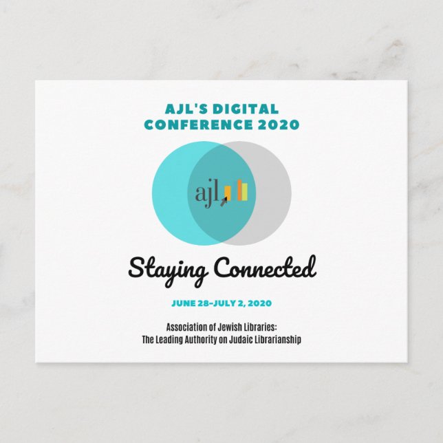 AJL Digital Conference 2020 Postcard (Front)