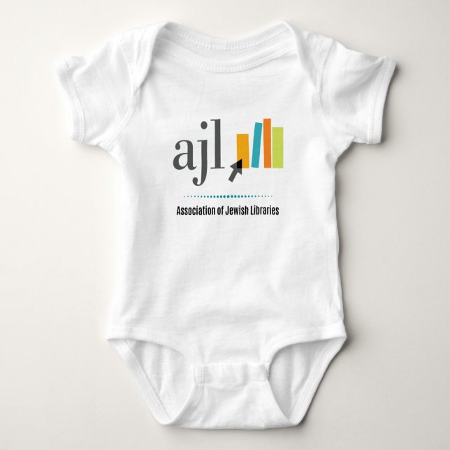 AJL logo and text Baby Bodysuit (Front)
