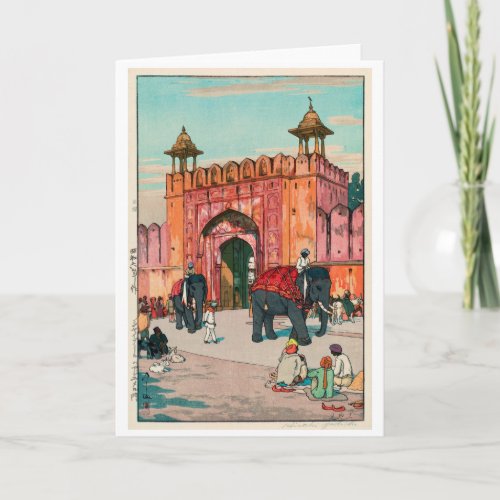 Ajmer Gate Jaipur Hiroshi Yoshida Card