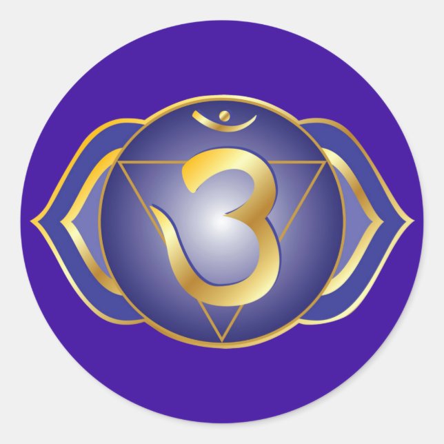 ajna or third eye chakra Sticker (Front)