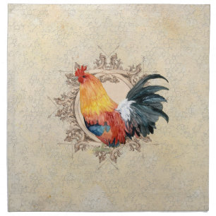 AJR-PAPER-Black-Vintage-Rooster-1b.jpg Napkin