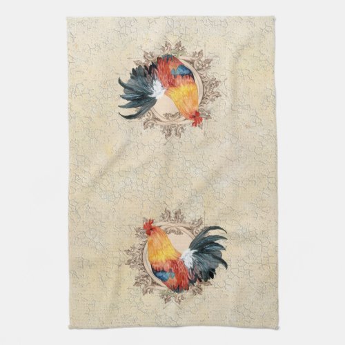 AJR_PAPER_Black_Vintage_Rooster_1bjpg Towel