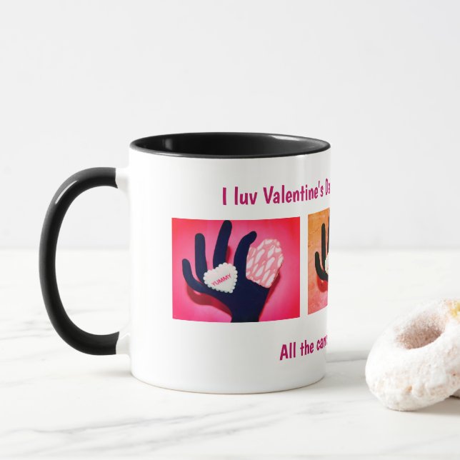 AJ's Day After Valentine's Day Discount Candy mug (With Donut)